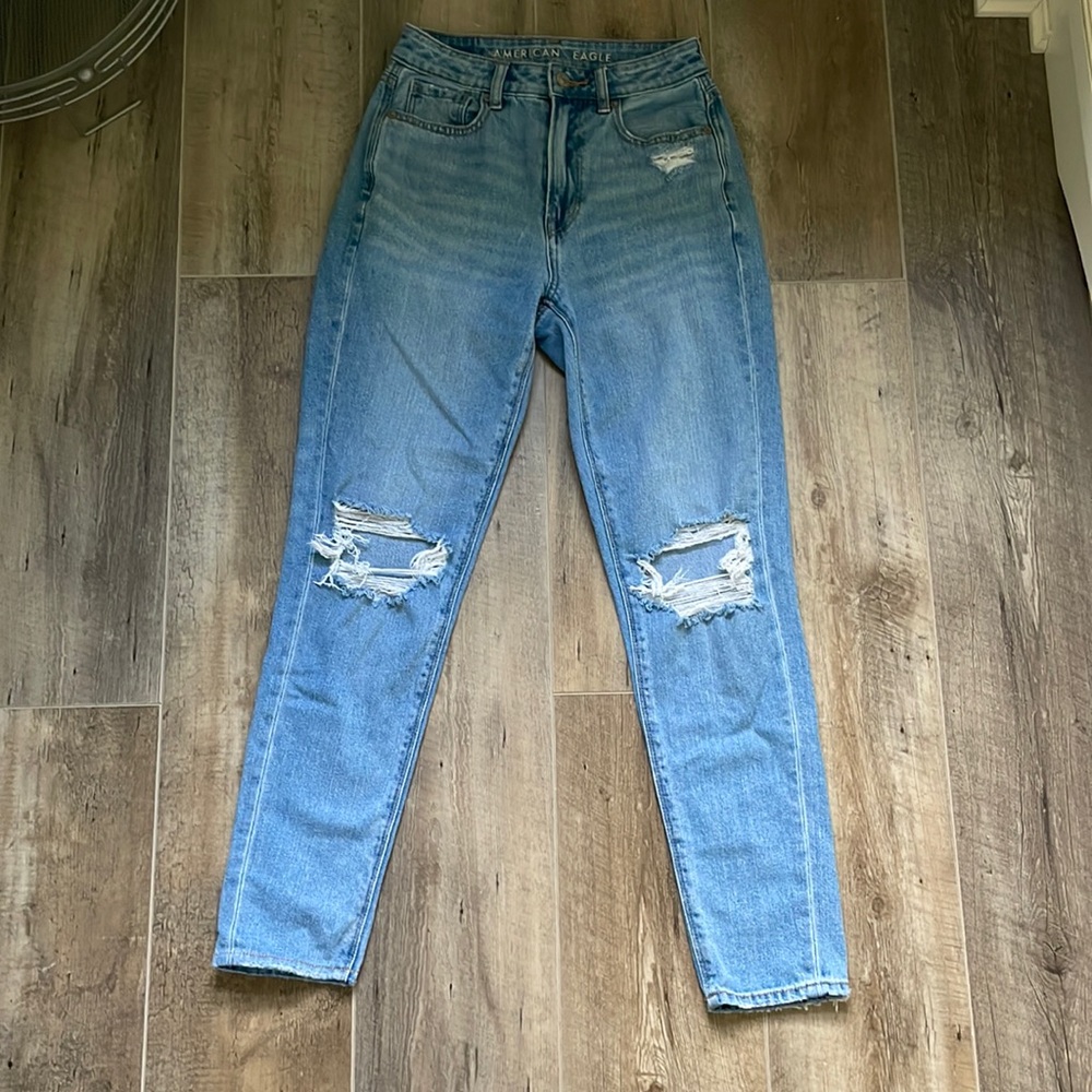 American Eagle mom jean size 00